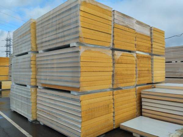 Сэндвич панели стеновые в наличии 12000м2