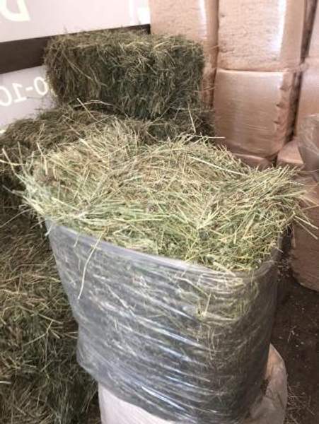 Сено луговое разнотравье в кипа в пакете полиэтиленовом 23 кг. размер кипы 70х50х40