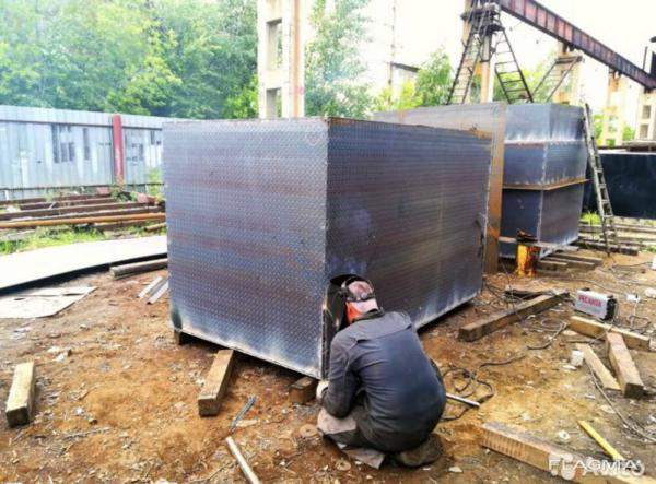 Септик 5 м3. Монтаж под ключ