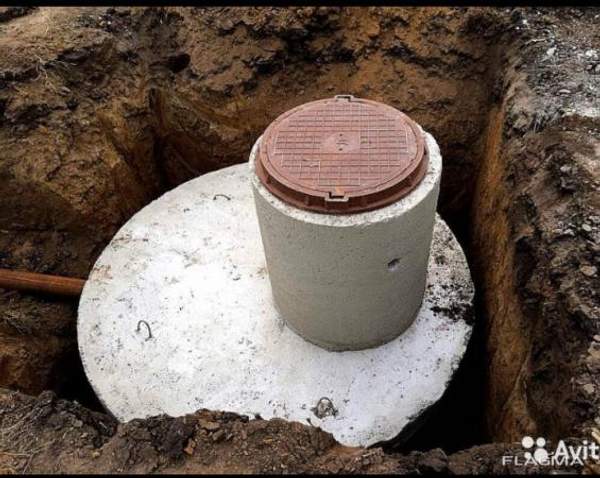 Септик из бетонных колец на 5.6 м3