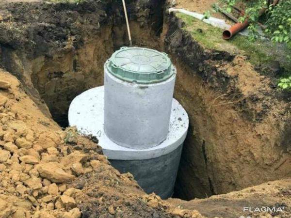 Септик из (ЖБИ) железобетонных колец 3м3 под ключ купить