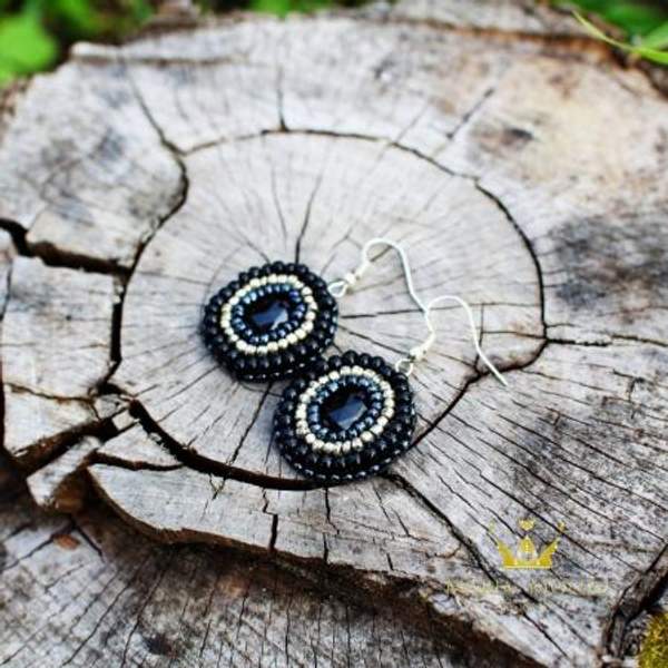 Серьги Caviar ручной работы от Maria Monid