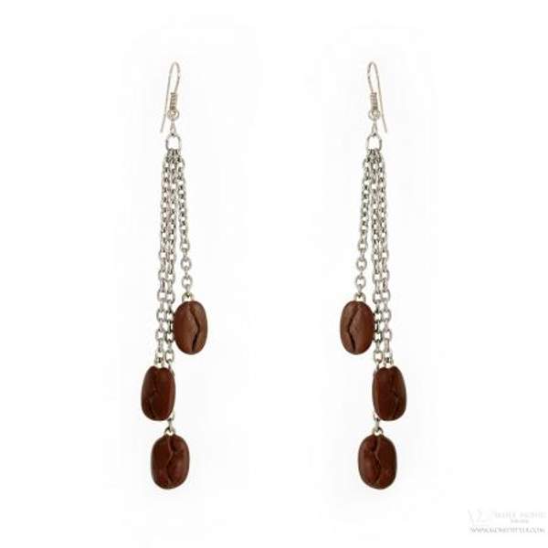 Серьги "Кофейные зерна" ручной работы от Maria Monid