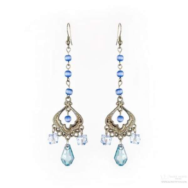 Серьги "Лазурь" ручной работы от Maria Monid