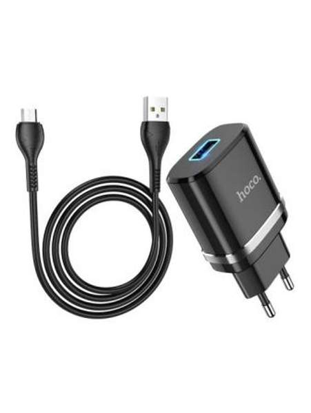 Сетевое зарядное устройство N1 Ardent USB выход + кабель Type-С Hoco