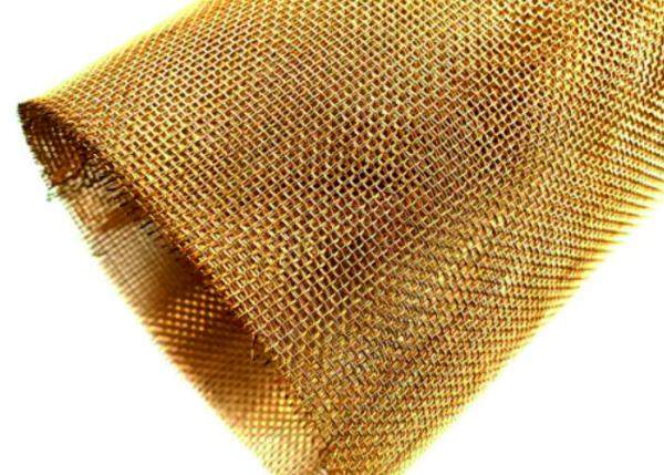 Сетка латунная тканая 0,1х0,16х0,16 мм Л80 ГОСТ 6613-86