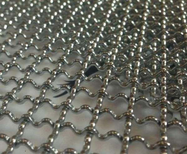 Сетка рифленая стальная, прямоугольная, 4 мм, 9х9 мм