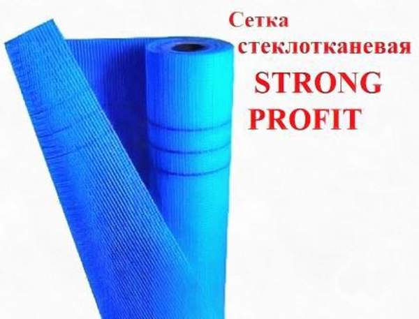 Сетка стеклотканевая фасадная STRONG PROFIT с ячейкой 5мм х 5мм плотностью 160 г/кв. м
