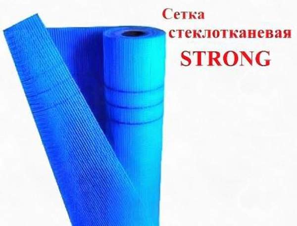 Сетка стеклотканевая фасадная STRONG с ячейкой 5мм х 5мм плотностью 160 г/кв.м