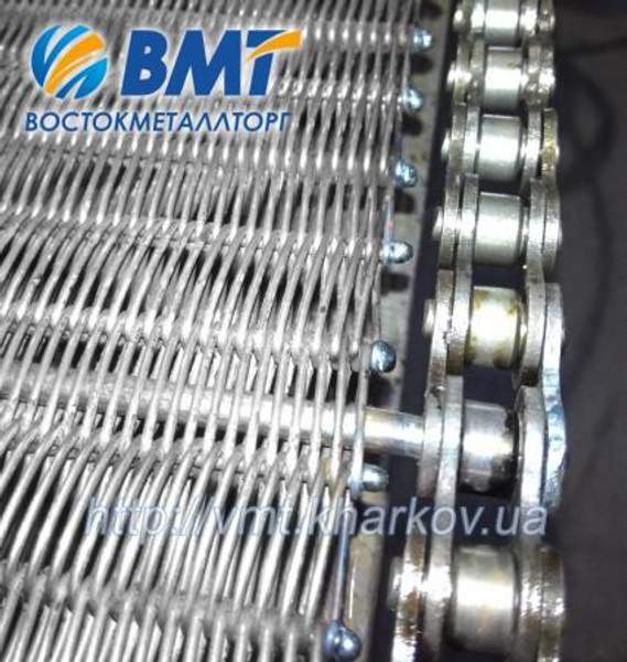 Сетка транспортерная плетеная - стержневая (спирально-стержневая)