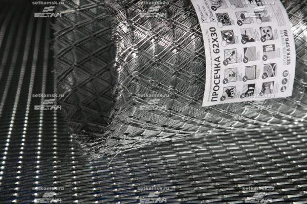 Сетка ЦПВС/ПВЛ ОЦ 30х30, толщ 1, шаг 1,5 (мм), рулон 62,5 кв.м.