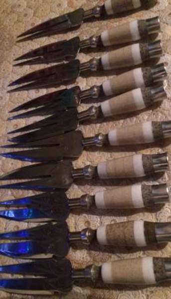 Шампурная ручка для снятия мяса из искусственного камня