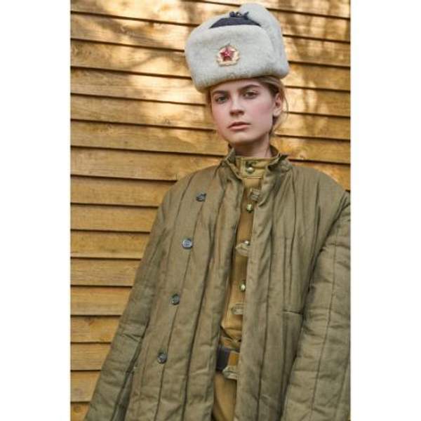 Шапка ушанка офицерская времен войны (новодел)