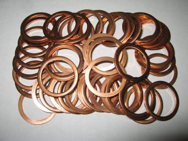 Шайба медная 20х24,5х1,5