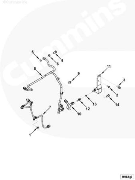 Шайба уплотнительная болта-штуцера топливной трубки (d=12мм) Cummins 3963983 3935171 3283280