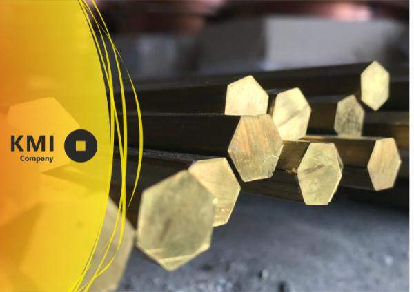 Шестигранник бронзовый 19х3000 мм БрАМц9-2 (CuAl9Mn2) ГОСТ 1628 холоднокатаный