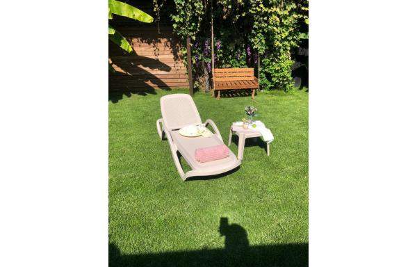 Шезлонг лежак КАПРИ (CAPRI )  плетеный 1950 х 730 х 410 мм