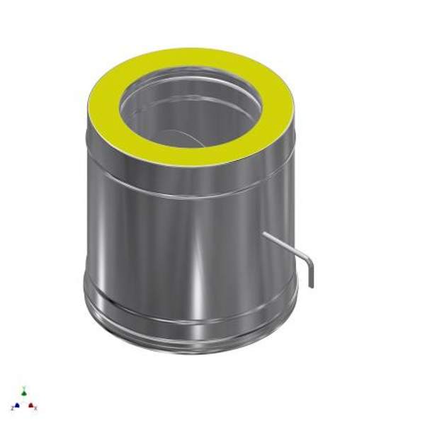 Шибер модульного дымохода 750x850 сэндвич, фланцевый