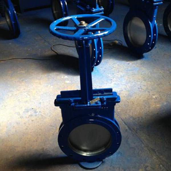 Шиберные задвижки стальные Ду200 с нержавеющим ножом, Китай