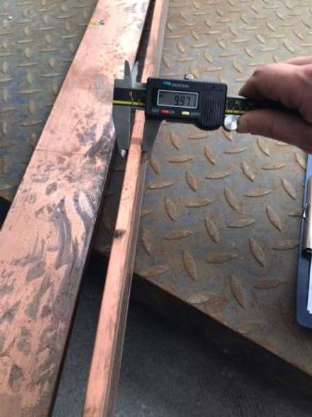 Шина медная M1 10х80 мм L=1860-2995 мм