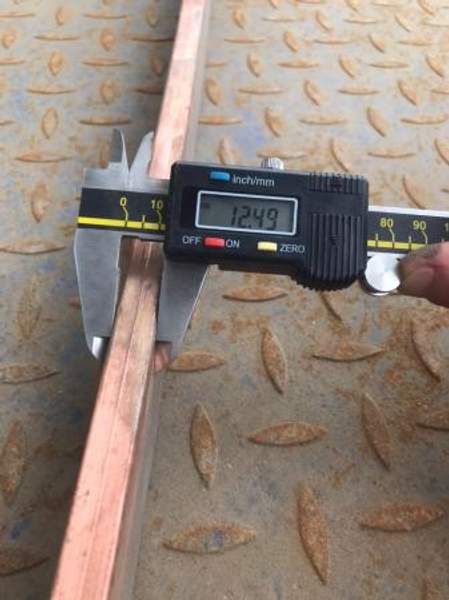 Шина медная M1 12,5х40 мм L=2504 мм