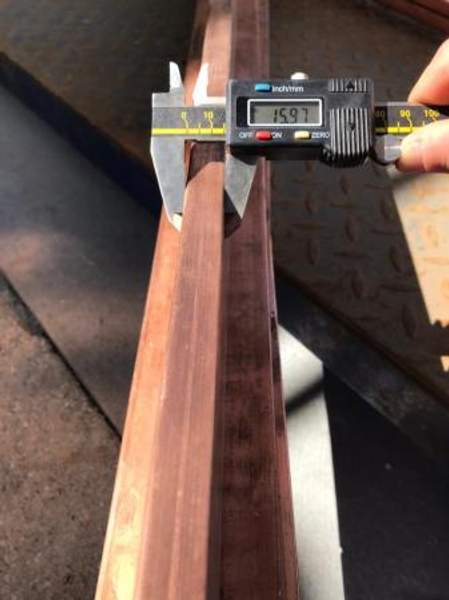 Шина медная M1 16х60 мм L=1013 - 2010 мм