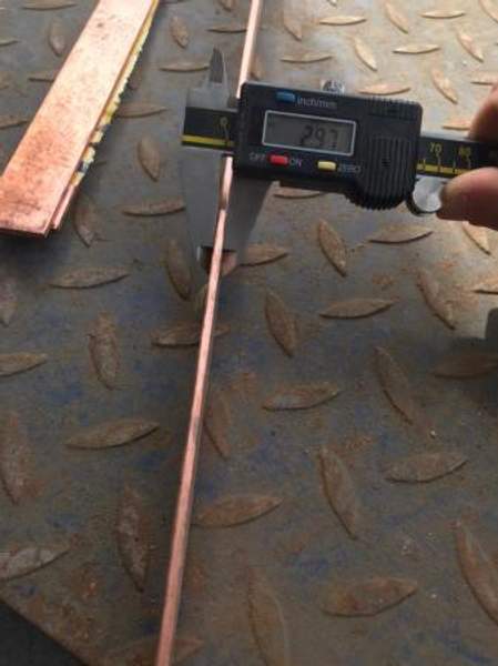 Шина медная M1 3х25 мм L=1000 - 2000 мм