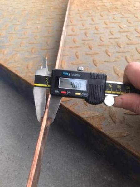 Шина медная M1 4х30 мм L=3190 мм