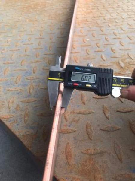 Шина медная M1 6х50 мм L=1680 мм