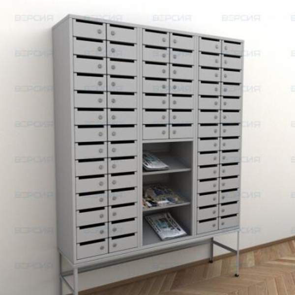 Шкаф абонентский (70 ячеек + полки)