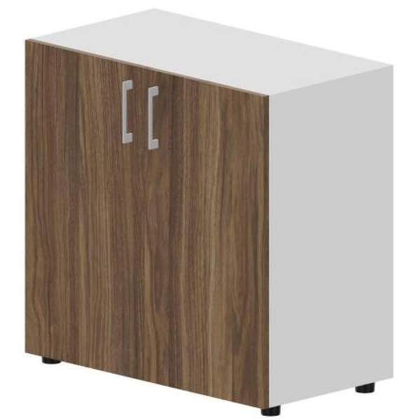 Шкаф для документов N/A/F/O OMLS762BLWN (белый/орех, 800х440х800 мм)
