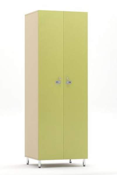 Шкаф для одежды для раздевалок фтнеса спортивных бассейнов бассейнов ВЕГА-2 двухдверный
