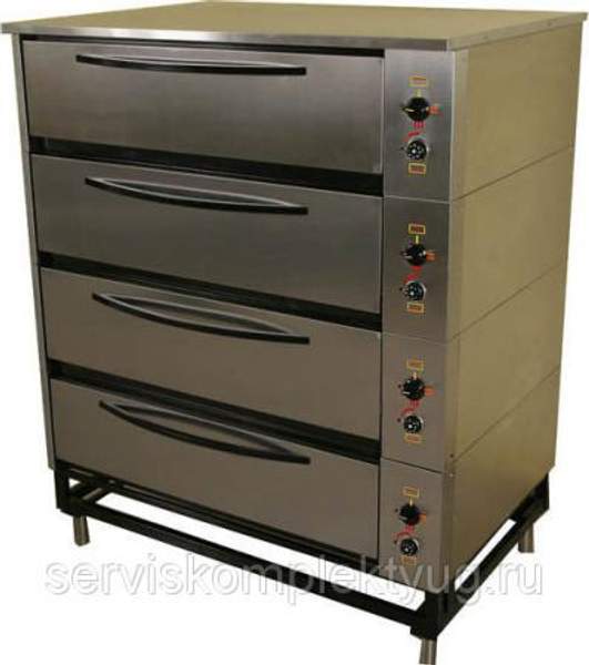 Шкаф жарочно-пекарский ЭШП-4с нержавейка, Россия