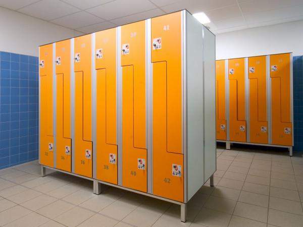 Шкафы для одежды для раздевалок фитнеса спортивных бассейнов Вега Пластик