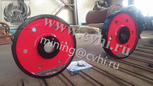 Шкив и маховик для щековой дробилки СМД