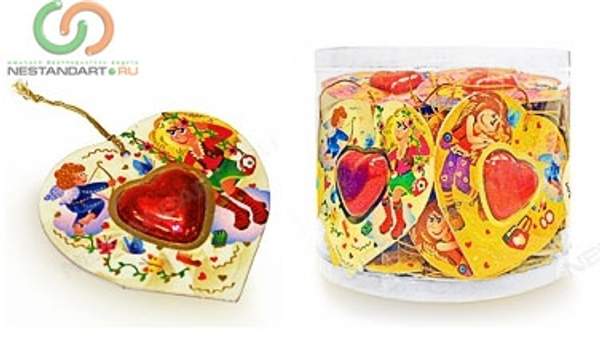 Шоколадные валентинки для клиентов и коллег