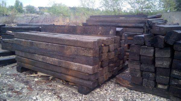 Шпала деревянная пропитанная II тип, б/у