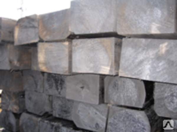 Шпала деревянная пропитанная II тип, новая