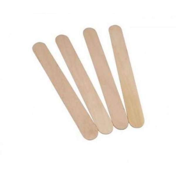 Шпатель медицинский деревянный шлифованный стерильный в П/Э