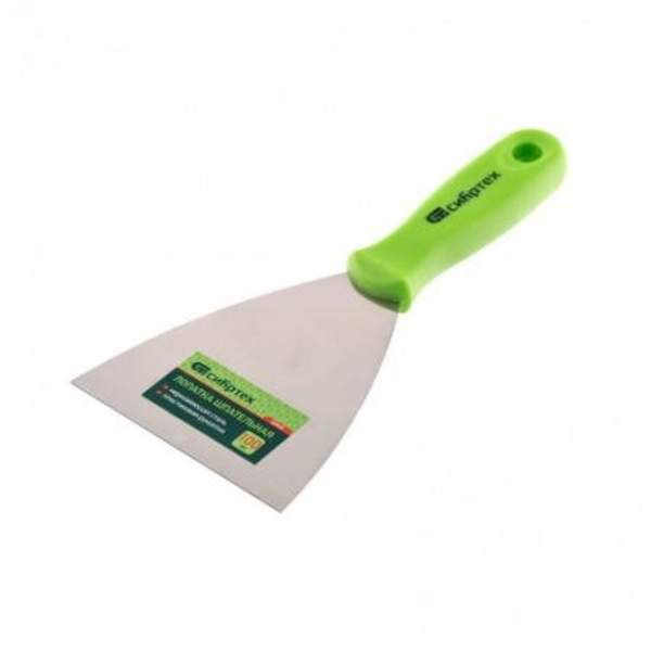 Шпатель СИБРТЕХ 100 мм из нержавеющей стали, [85548]