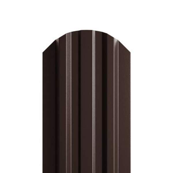 Штакетник металлический МЕТАЛЛ ПРОФИЛЬ LАNE-O 16,5х99 (ПЭД-01-8017\8017-0.45)