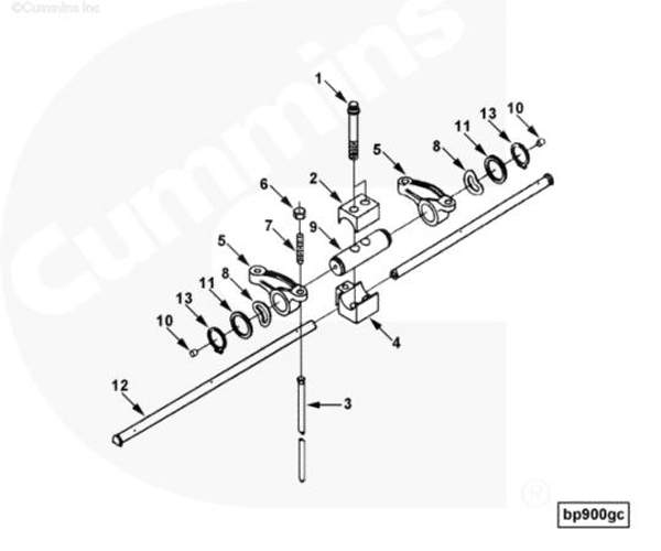Штанга толкателя Cummins 6CT 3905194 3901647 3904382