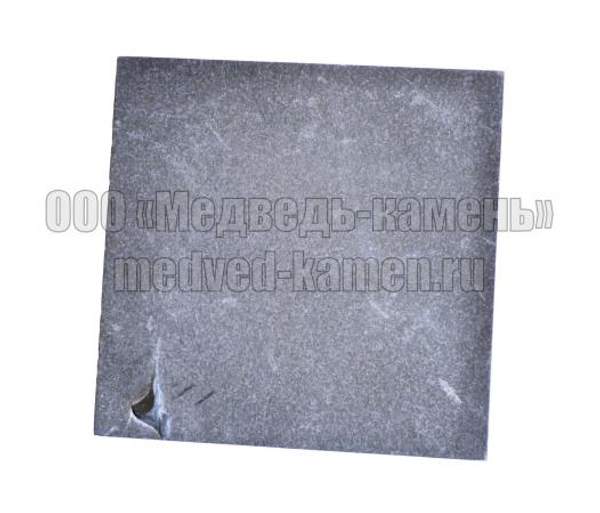 Шунгит облицовочный, пиленный 200х200х20 мм