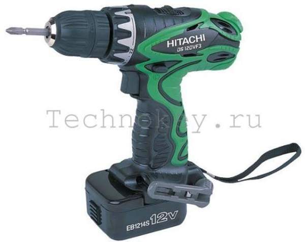 Шуруповерт аккумуляторный Hitachi DS12DVF3-TB