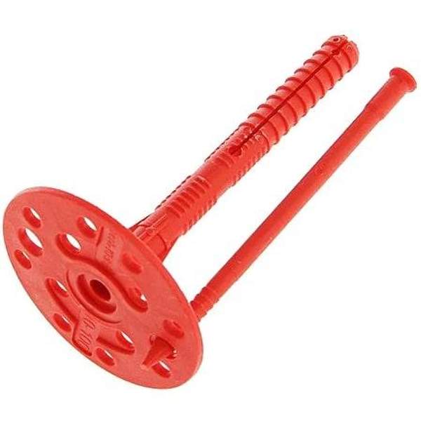 СИБРТЕХ Дюбель "Гриб" для крепления утеплителя 120 мм 400 шт./уп., Россия Сибртех (гвоздь из полипропилена)