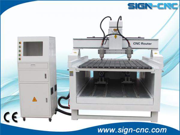 SIGN-1318 Фрезерный станок с вращательным механизм и плоским столом