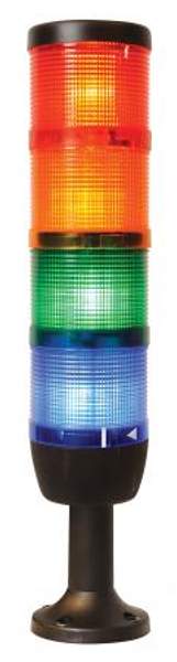 Сигнальная колонна 70 мм, красная, желтая, зеленая, белая, синяя, 24 В, светодиод LED