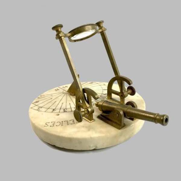Сигнальная полуденная пушка с солнечными часами, 1850/70 гг.