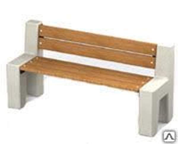 Скамейка бетонная уличная