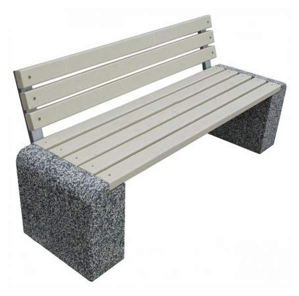 Скамейка Британия 1 со спинкой